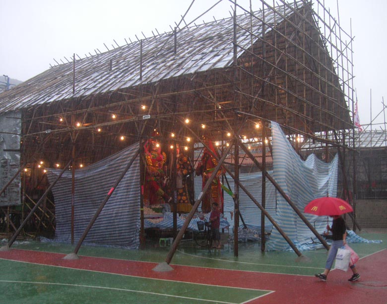Bun Festival site rain